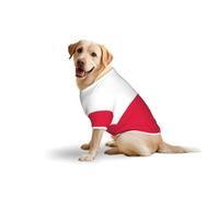 Polish flag Print Breathable Dog Tshirt for Medium Large Breed