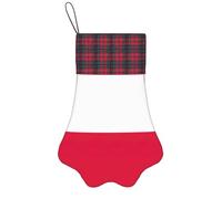 Polish Flag Print Christmas Pet Socking Festive Dog Paw Xmas Pets Gift For Seasonal Party Supplies