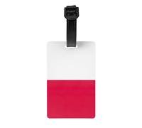 Polish Flag Print Luggage Tag Suitcases Identification Labels Set Travel Bag Backpack Suitcase Tags