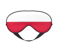 Polish Flag Print Sleep Mask, Soft Breathable Eye Cover for Travel, Shift Work & Meditation