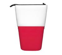 Polish Flag Print Telescopic Pencil Case Portable Bag Makeup Pouch Stationery Organizer Office Travel