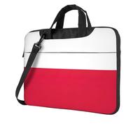 Polish Flag Print Ultra-Thin Portable Laptop Bag Briefcase Working Business Casual Shoulder Bags