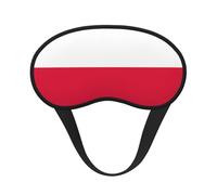 Polish Flag Printed Eye mask, for Sleeping, Light-Blocking, Soft and Comfortable, Elastic Band