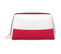 Polish Flag Printed Handheld Makeup Case, Spacious Toiletry Organizer Designed for Brushes and Toiletries