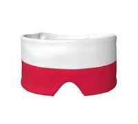 Polish Flag Printed Sleeping Blindfold, Padded Ear Warmer Mask, Adjustable Head Wrap, for Deep Relaxation