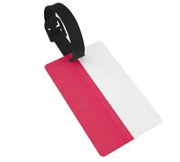Polish Flag Printed Travel Bag Labels Unique Suitcase Identifiers with Personal Information Column