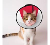 Polish Flag Soft Dog Cone Collar, Depets Adjustable Recovery Pet Cone E-Collar for Cats Kittens Rabbits, Comfy Elizabethan Collar