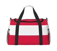 Polish Flag Travel Bag, Weekender Bags For Women Men For Outdoor Adventures, Ideal For Camping And Hiking, Black, One Size