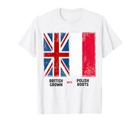 Polish Flag & Union Jack Flag Design & Polska Ideas For Kids T-Shirt