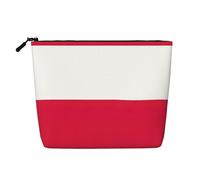Polish Flag Versatile Travel Makeup Bag Travel Pouch with Zipper Accessories Organizer