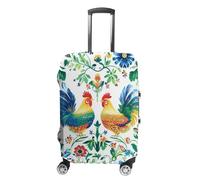 Polish Floral Folk Rooster Suitcase Cover Washable Luggage Protective Covers Travel S
