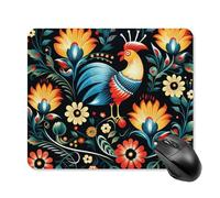 Polish Folk Art Pattern Square Mouse Pad Portable Computer Mousepad with Non-Slip Rubber Base 25 * 30cm Ultra-Thin Gaming Mouse Mat for Computer Laptop Office Desk Accessories