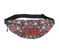 Polish Gift Polish Day Fest Gift Polska Polish Pride Present Polish Folk Art Flowers Polska Waist Bag (Polska WB EU)