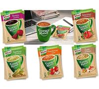 Polish Hamper Bag Cellophane Bag KNORR Gorący Kubek Hot Cup Instant Soup with noodles or croutons 5 x 15g assorted flavours tomato soup,goulash soup, forest mushroom soup,zurek,cucumber soup,