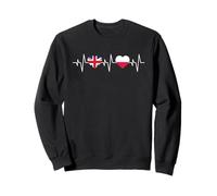 Polish heritage UK Polish British Flag Poland Flag Sweatshirt