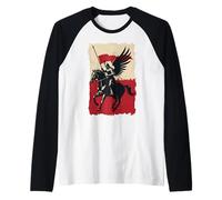 Polish Hussar Armor Warrior Polska Heritage Power Raglan Baseball Tee