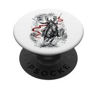 Polish Hussar Eagle Flag Warrior Poland Patriotic Art PopSockets Adhesive PopGrip