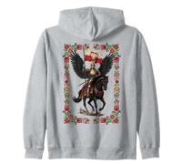 Polish Hussar Warrior Polska Heritage Folk Pride Zip Hoodie