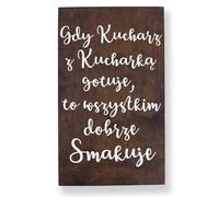 Polish Kitchen Signage: Rustic Style with Gradual Decor When Chefs Work with Assistants Artistic decoration of the room - tin metal sign on the wall, 8x6 inches