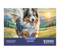 Polish Lowland Sheepdog 1000 Pieces Jigsaw Puzzles Engaging Home Decoration Jigsaw Puzzles Beautiful Decoration for Gifts 52x38cm/1000pcs