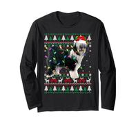 Polish Lowland Sheepdog Christmas Ugly Sweater Dog Xmas Long Sleeve T-Shirt
