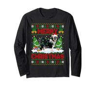 Polish Lowland Sheepdog Christmas Ugly Sweaters Dog Xmas Long Sleeve T-Shirt