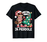 Polish Meme Bober Kurwa Christmas Jumper Yes Pierdole Bòbr T-Shirt