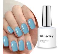 Polish Nail Gel Bluesky,UV/LED Durable,Not easy to break,Breathable,Doesn't Hurt Nails Soak Off Gel Nail Polish Blue DIY Manicure Nail Art Design Salon at Home (Blue, one size)
