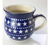 Polish Pottery 330ml Gents Mug - Midnight Star