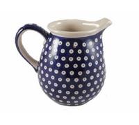 Polish Pottery Boleslawiec Jug, Large, 1.45L or 2.5 Pints, in TADPOLE pattern