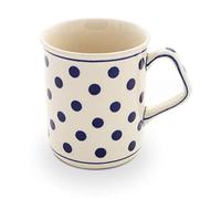 Polish Pottery Boleslawiec Mug, Small, Straight, 0.25L in DOTTY pattern