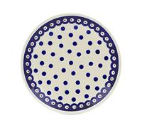 Polish Pottery Boleslawiec Plate, Lunch, 19.5cm in Polka Pattern
