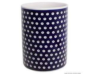 Polish Pottery Boleslawiec Utensil Pot, Storage, in TADPOLE pattern