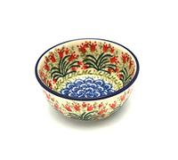 Polish Pottery Bowl - Ice Cream/Dessert - Crimson Bells