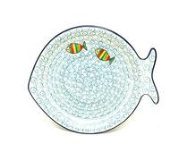 Polish Pottery Fish Plate - Rainbow Fish