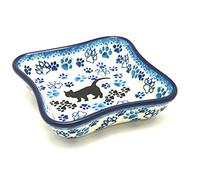 Polish Pottery Fluted Dipping Dish - Boo Boo Kitty