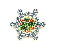 Polish Pottery Ornament - Holly Berry