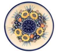 Polish PotteryArtistic Ceramics "Dalia" Bolesławiec Ceramic Plate Flat Bolebor 19 cm | E411