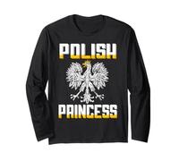 Polish Princess Shirt Urodziny Polska Crest Poland Pride Long Sleeve T-Shirt