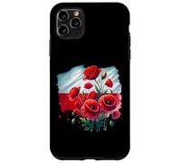 Polish Red Poppies Polska Patriotic Floral Art Case for iPhone 11 Pro Max