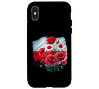 Polish Red Poppies Polska Patriotic Floral Art Case for iPhone X/XS