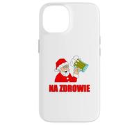 Polish Santa Na Zdrowie Cheers Funny Holiday Case for iPhone 14