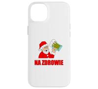 Polish Santa Na Zdrowie Cheers Funny Holiday Case for iPhone 14 Plus