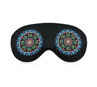Polish Traditional Folk Art Funny Sleep Eye Mask Soft Blindfold Eye Cover with Adjustable Strap Night Eyeshade for Men Women