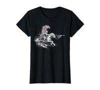 Polish Winged Hussar Warrior Horse Value Graphic T-Shirt, Women, Black, M