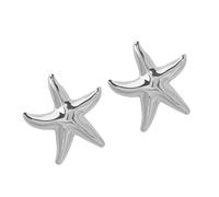 Polished Alloy Starfishes Fashion Earrings Dateless Design Beach Themed Accessory Ideal For Party Or Office Nature Inspired Party For Her