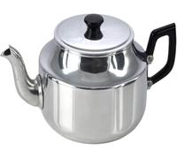 Polished Aluminium Teapot, 6 Cup / 1 litre Capacity, Gift-Boxed with Drip-Free Spout