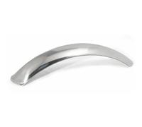 LSL Aluminium mudguard, polished 17 inch/500 mm, 115 mm wide, silver