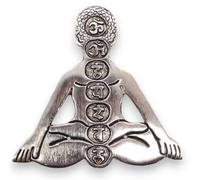 Polished Aluminum Seven Chakra Incense Holder 12X12Cm For Yoga & Meditation