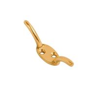 (Polished Brass, 2 1/2" (63 mm)) Cleat Hooks For Roman Corded Blinds Cleat Hook Figure of 8 Hooks Cord Hooks | Bright Zinc, Size 3" (75 mm)